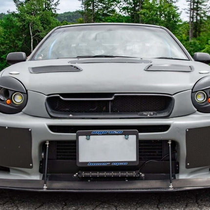 Enhance your Subaru Impreza Bugeye (2001-2007) with custom aero parts like front splitters, side skirts, spoilers, and diffusers for improved aerodynamics, performance, and a more aggressive look