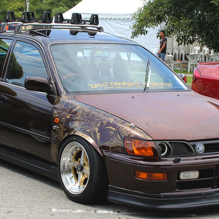 For toyota corolla AE101 spare parts,Upgrade your Toyota AE101 with custom aero parts like front splitters, side skirts, spoilers, and diffusers for enhanced aerodynamics, performance, and sporty styling