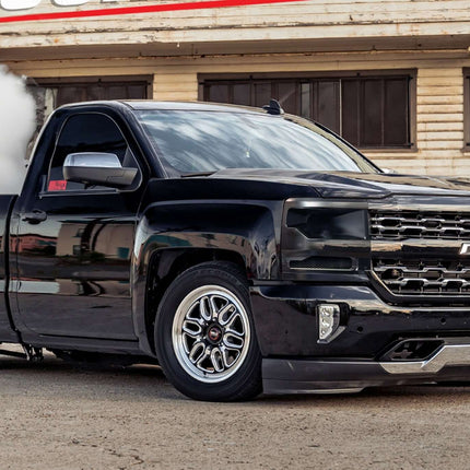 Upgrade your Chevrolet Silverado with custom aero parts like front splitters, side skirts, spoilers, and diffusers for enhanced aerodynamics, rugged style, and improved performance