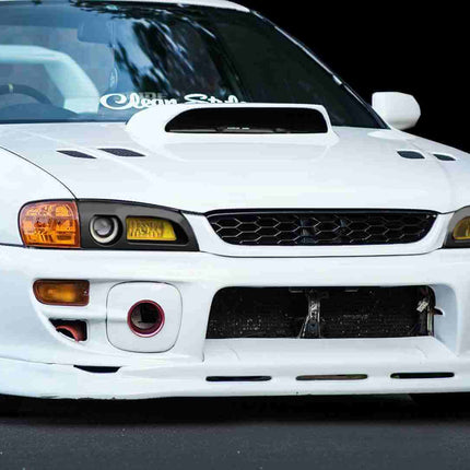 "Enhance your Subaru Impreza GC8 1994-2000 with custom aero parts like front splitters, side skirts, spoilers, and diffusers for improved aerodynamics, performance, and a more aggressive look."