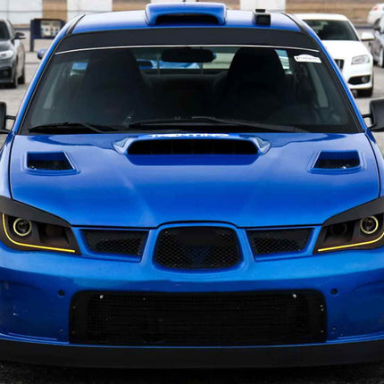 "Upgrade your Subaru Impreza Hawkeye 2005-2007 with custom aero parts like front splitters, side skirts, spoilers, and diffusers for enhanced aerodynamics, performance, and sporty styling."