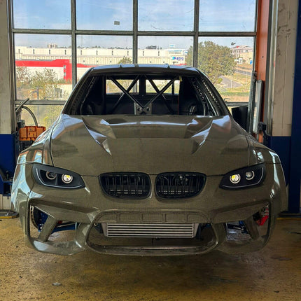 Upgrade your BMW E90 and E91 with custom aero parts like front splitters, side skirts, spoilers, and diffusers for improved aerodynamics, performance, and enhanced styling