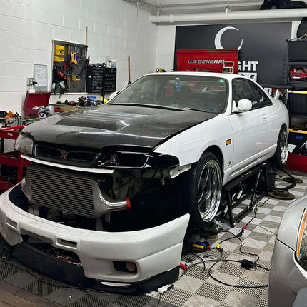 FÜR Nissan Skyline GTR 33 Scheinwerfer Luftkanal