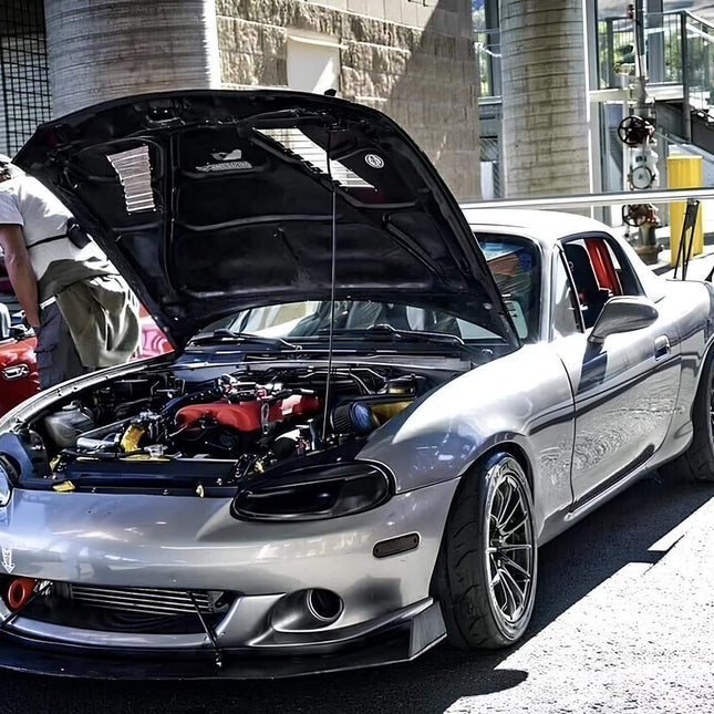 Miata MX-5 NB1 short shifter kit, weighted shift knob, quick-shift linkage, improved gear engagement, track-ready transmission response, smooth shifting, precision racing control, high-speed shifting upgrade, JDM-spec transmission.

