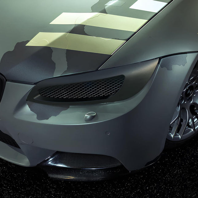 E92 rear trunk lip spoiler, carbon fiber styling upgrade, E93 aerodynamic rear lip, 335i track-ready downforce mod, aggressive trunk styling, lightweight spoiler.

