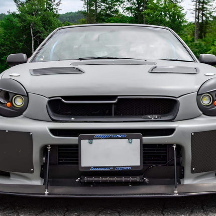2002-2003 WRX high-capacity intercooler upgrade, aluminum core construction, optimized forced induction cooling, reduced intake temperature for increased power.


