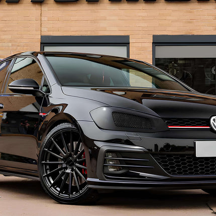 Golf 7.5 R turbocharger upgrade, larger turbo kit, increased boost pressure, high-performance turbo, aftermarket forced induction, enhanced acceleration, billet compressor wheel, direct bolt-on, supporting hardware included, performance turbo upgrade.
