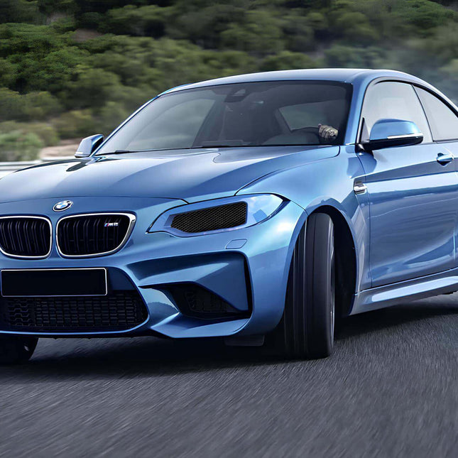 Optimize your BMW 2 Series F22, F23, F87, F88 with our custom headlight upgrade, combining premium performance parts, advanced LED lighting, and an optimized air intake system for a modern, aggressive look.