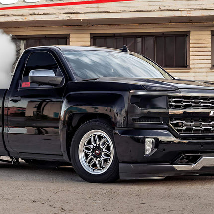 Chevy Silverado forged pistons and connecting rods, billet crankshaft, high-compression internals, turbocharged engine durability, race-proven high-RPM performance, track-ready bottom-end reinforcement.

