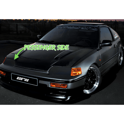 Civic CRX 90-91 strut bar, front strut brace, rear strut bar, lower tie bar, chassis reinforcement, stiffened suspension, improved cornering, high-performance stability, JDM-style chassis tuning.

