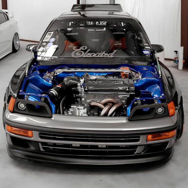 Honda Civic EE9 EF9 and CRX EE8 EF8 Performance Accessories
Enhance the look and performance potential of your Honda Civic EE9 / EF9 SiR or CRX EE8 / EF8 with premium aftermarket accessories. These parts are made for enthusiasts who appreciate JDM styling, functional airflow improvements, and clean custom builds.