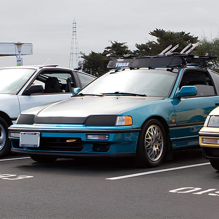 Civic CRX 90-91 racing seats, bucket seats, carbon fiber seats, suede seats, reclining racing seats, track-ready seats, bolstered support, lightweight construction, JDM-style interior upgrade, improved driver positioning.

