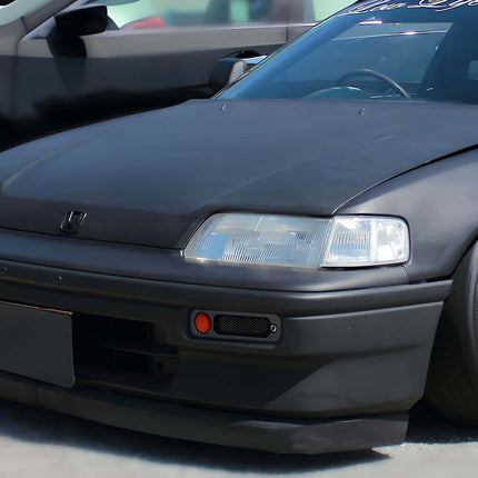 Aerodynamic Civic CRX 90-91 spoiler designed for increased downforce and aggressive styling. Available in carbon fiber, fiberglass, or polyurethane for durability and lightweight performance.

