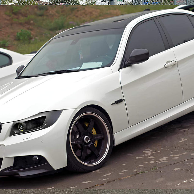 BMW E90 M3 replica wheels, lightweight alloy wheels, E90 staggered fitment wheels, 335i forged wheels, performance wheels upgrade, BMW E90 custom rims, concave wheels, wide stance wheels, track-spec wheels, aftermarket wheel set.