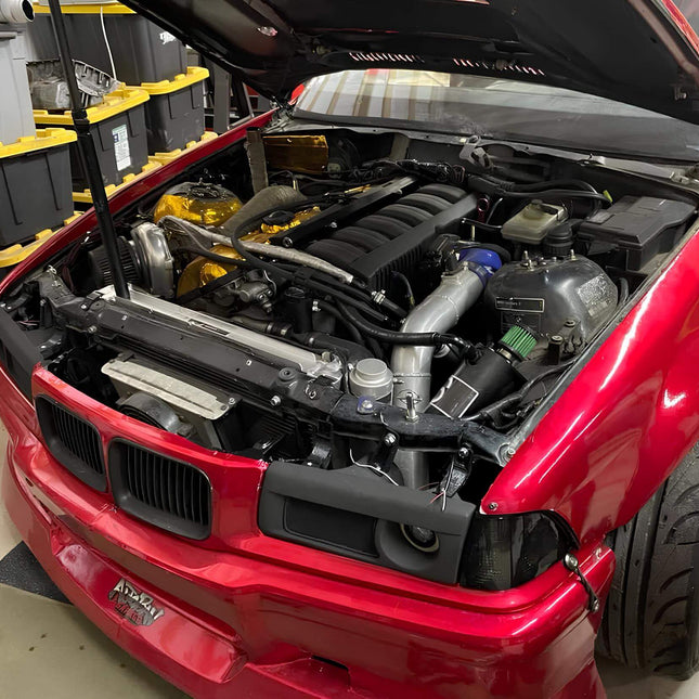 BMW E36 carbon fiber hood for weight reduction, better aerodynamics, and an aggressive race-inspired look. Designed to improve acceleration and handling for performance builds.