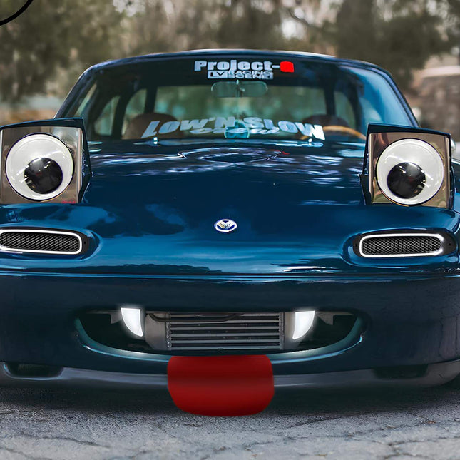 Mazda Miata MX-5 NA Roadster street-legal bumper turn signal kit, LED amber flashers, smoked lens option, enhanced night-driving visibility, plug-and-play signal replacement, modern lighting solution.

