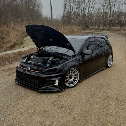 Golf 7 R upgraded intercooler piping, aluminum charge pipes, improved airflow, increased durability, performance intercooler pipes, direct fit, enhanced turbo efficiency, aftermarket boost pipes, compatible with stock and aftermarket intercoolers.
