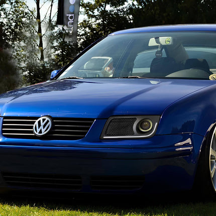 VW Jetta MK4 adjustable camber kit, high-performance suspension geometry correction, improved track handling, aggressive stance tuning.

