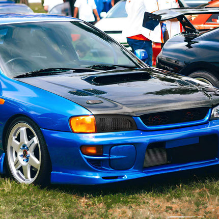 GC8 high-performance sway bars, reinforced stabilizer system, front and rear adjustable links, improved cornering control, reduced body roll, optimized high-speed handling.

