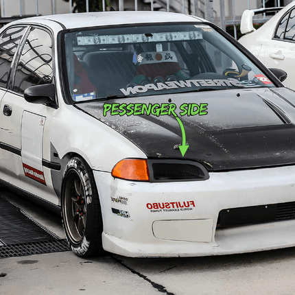 "Honda Civic EJ custom gauge cluster – digital and analog gauge clusters for accurate RPM, boost, oil pressure, and air-fuel ratio monitoring in high-performance applications."

