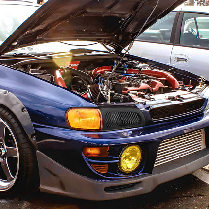 GC8 STI limited-slip differential (LSD), improved traction control, reinforced drivetrain upgrade, track-tuned cornering stability, aggressive torque transfer.

