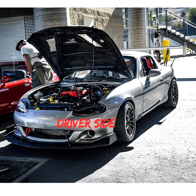 Mazda Miata MX-5 NB1 LED underglow kit, custom lighting setup, wireless remote-controlled RGB colors, race-inspired aesthetic, dynamic street visuals, high-performance customization, JDM night-driving effect.

