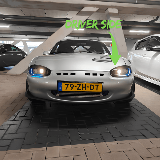 Miata MX-5 NB1 adjustable sway bars, front and rear stabilizer bars, reinforced end links, track-tuned suspension setup, high-performance cornering control, JDM-spec handling upgrade, precision suspension geometry, race-proven stability.

