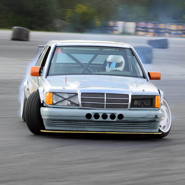 Mercedes W201 front lip, 190E bumper lip, W201 front splitter, Mercedes 190E body kit, W201 aero upgrade, 190E AMG styling, W201 front bumper extension, Mercedes 190E aggressive styling
