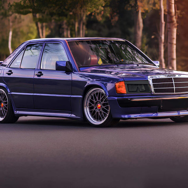 Mercedes W201 cold air intake, 190E high flow intake, W201 performance air filter, Mercedes 190E racing intake system, W201 turbo intake, 190E short ram intake, W201 performance airflow, Mercedes 190E induction kit