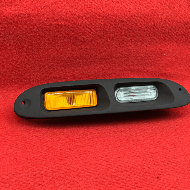 Mazda Miata MX-5 NA Roadster LED bumper turn signal conversion, improved amber flashers, enhanced front-end visibility, stylish smoked or clear lens options, JDM road-legal lighting, easy plug-and-play fitment.

