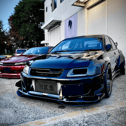 Mitsubishi Evolution 7, 8, 9 forged pistons and connecting rods, high-lift camshaft upgrade, titanium valve springs, adjustable cam gears, dyno-tested power increase, high-RPM performance tuning, race-proven engine durability.

