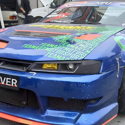 Nissan Silvia S14 upgraded driveshaft, lightweight carbon fiber construction, improved torque transfer, enhanced acceleration, race-proven drivetrain optimization, track-spec durability.

