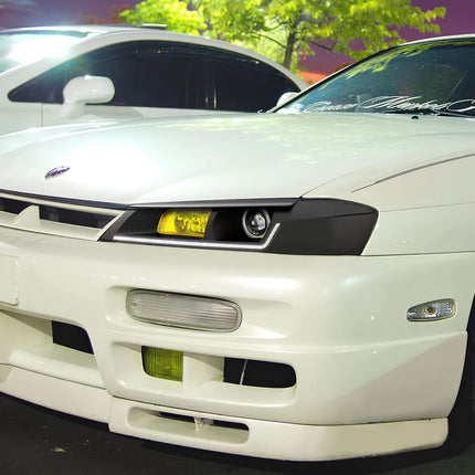 Nissan Silvia S14 rear diffuser, carbon fiber underbody panel, optimized aerodynamics, reduced drag, high-performance downforce, race-proven stability, JDM-spec aerodynamic enhancement.

