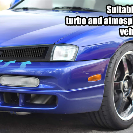 Silvia S14 JDM-spec smoked headlight lenses, aggressive modernized styling, improved nighttime visibility, race-inspired exterior lighting modification.

