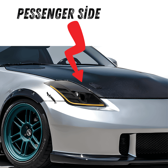350Z titanium intake manifold cover, heat-resistant styling enhancement, improved underhood aesthetics, race-inspired engine bay upgrade, lightweight high-performance accessory.

