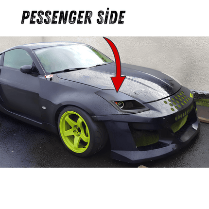 350Z full carbon fiber body kit, lightweight aerodynamic enhancement, track-tuned airflow optimization, aggressive JDM styling, high-speed aerodynamics upgrade.

