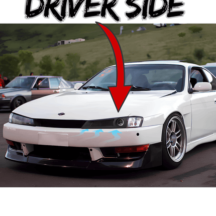 240SX racing harness kit, FIA-approved 5-point seatbelt system, reinforced seat anchor points, high-speed driver safety enhancement.

