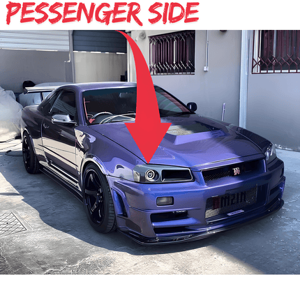 Skyline R34 upgraded fuel injectors, high-flow fuel rail, adjustable fuel pressure regulator, E85-compatible fuel system, optimized air-fuel ratio, track-proven high-performance fueling upgrade.

