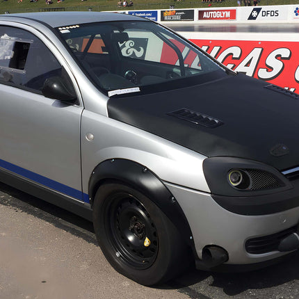 Holden Barina carbon fiber driveshaft, reduced rotational mass, improved throttle response, optimized torque transfer, track-proven drivetrain upgrade.

