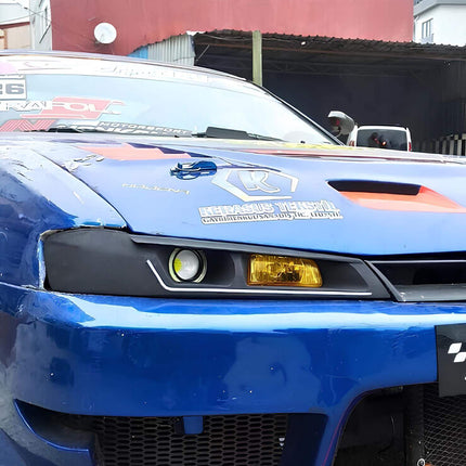 Nissan 240SX lightweight forged wheels, high-performance staggered setup, JDM-spec deep dish rims, 17-inch, 18-inch race wheels, aggressive track stance, high-speed handling upgrade.

