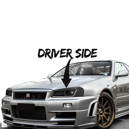 Nissan Skyline R34 carbon fiber rear wing, adjustable high-speed downforce control, track-tuned aerodynamics, race-proven rear stability, lightweight JDM styling.

