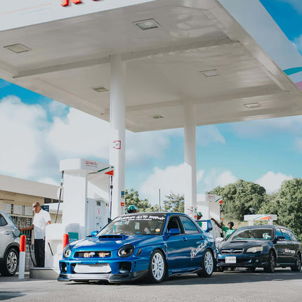 Subaru WRX camber and toe kit, fully adjustable suspension geometry, optimized track handling, aggressive road grip, precision wheel alignment upgrade.


