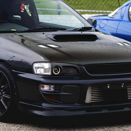 Subaru GC8 high-performance radiator upgrade, aluminum dual-core design, improved coolant circulation, optimized engine temperature control, track-proven durability.

