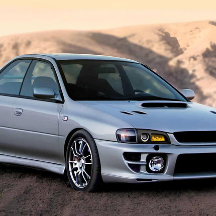Subaru Impreza GC8 high-performance coilover spring kit, optimized suspension stiffness, improved ride quality, race-tuned handling response.

