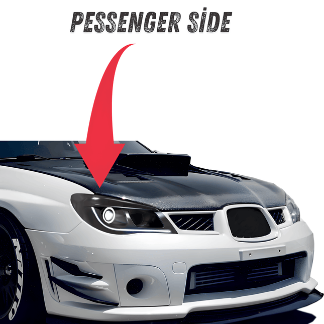 2007 WRX STI LED projector headlight conversion, smoked or clear lens upgrade, high-output HID bulbs, modernized front-end styling, improved night visibility.

