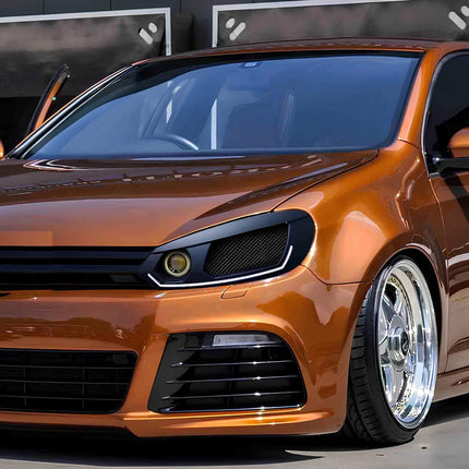 VW Golf Mk6 TDI performance suspension, adjustable coilovers, lowering springs, performance dampers, anti-roll bars, strut braces, camber kits, control arms, subframe bushings, chassis bracing, sway bars.

