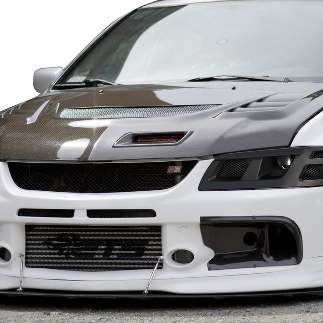 FOR Mitsubishi Evolution 7 8 9 Headlight Ducted 01-07