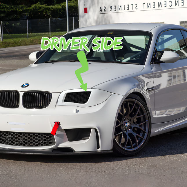 Für BMW 1 Serie E81 E82 E87 E88 1M 2003-11 Scheinwerfer lufteinlass