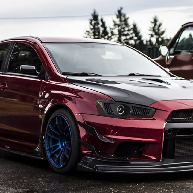 FÜR Mitsubishi Evolution 7 8 9 Scheinwerfer Gefasst 01-07