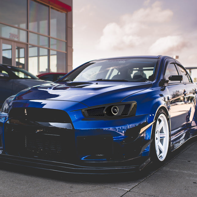 FÜR Mitsubishi Evolution 7 8 9 Scheinwerfer Gefasst 01-07
